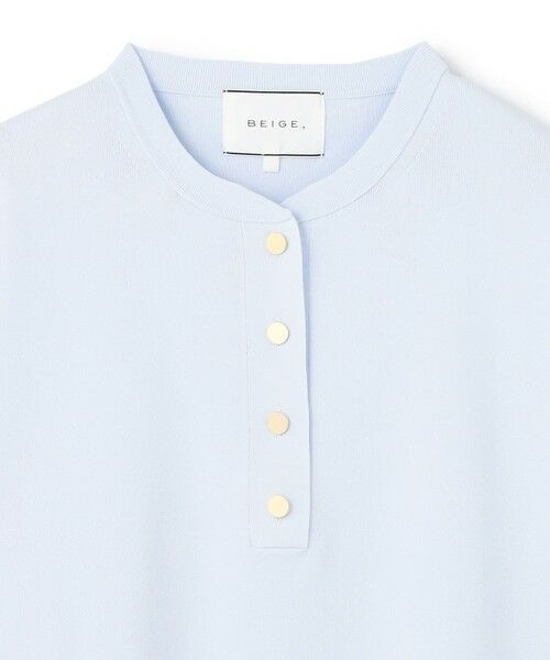 BEIGE, / ベイジ, ニット・セーター | 【洗える】LAURA / クルーネックボタンニットトップス | 詳細12
