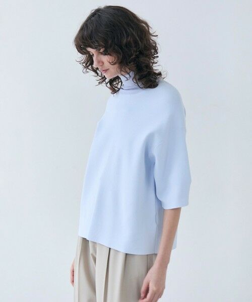 BEIGE, / ベイジ, ニット・セーター | 【洗える】LAURA / 半袖タートルニットトップス | 詳細8