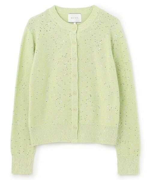 BEIGE, / ベイジ, カーディガン・ボレロ | 【洗える】FENNEL / コットンスパンコールカーディガン | 詳細7