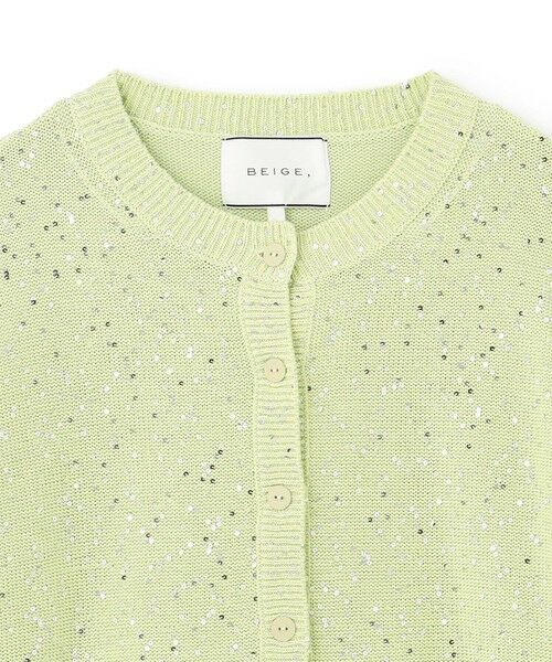 BEIGE, / ベイジ, カーディガン・ボレロ | 【洗える】FENNEL / コットンスパンコールカーディガン | 詳細9