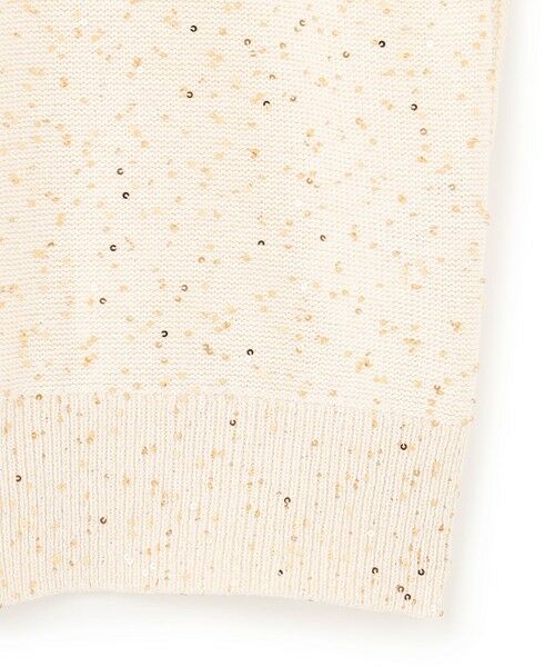 BEIGE, / ベイジ, ニット・セーター | 【洗える】FENNEL / コットンスパンコール半袖ニット | 詳細8