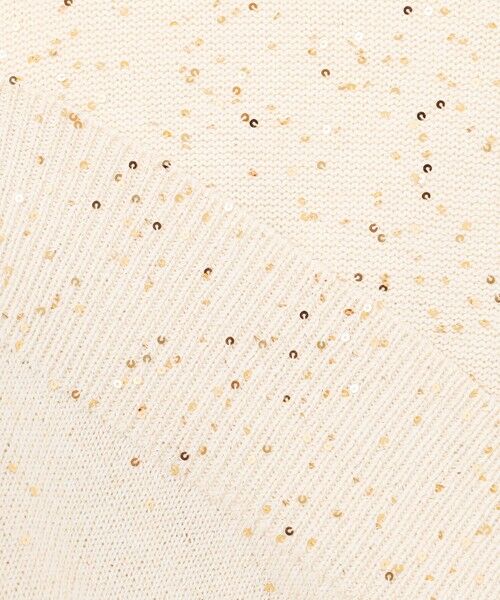 BEIGE, / ベイジ, ニット・セーター | 【洗える】FENNEL / コットンスパンコール半袖ニット | 詳細10