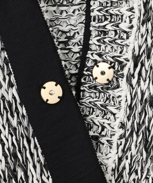 BEIGE, / ベイジ, カーディガン・ボレロ | 【洗える】THYME / クルーネックコットンメッシュカーディガン | 詳細13