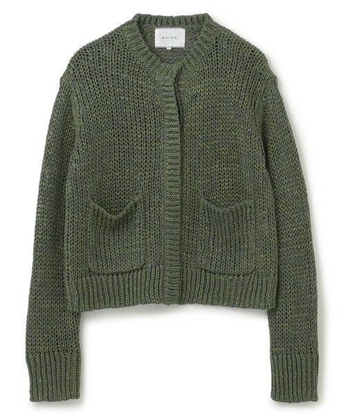 BEIGE, / ベイジ, カーディガン・ボレロ | 【洗える】THYME / クルーネックコットンメッシュカーディガン | 詳細17