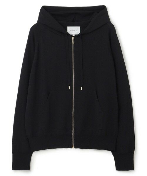 BEIGE, / ベイジ, パーカー | 【WEB限定・洗える】MONSTERA / フーデットニット | 詳細3