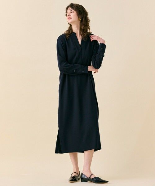 BEIGE, / ベイジ, ロング・マキシ丈ワンピース | 【WEB限定・洗える】CELOSIA / クロスオーバーVネックワンピース | 詳細2