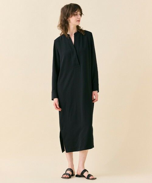 BEIGE, / ベイジ, ロング・マキシ丈ワンピース | 【WEB限定・洗える】CELOSIA / クロスオーバーVネックワンピース | 詳細12