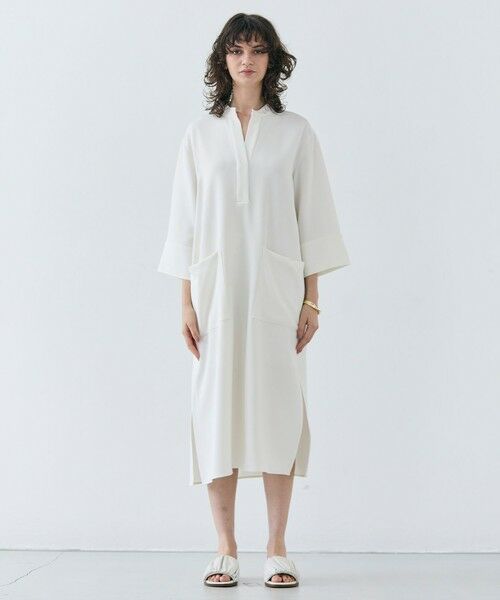 BEIGE, / ベイジ, ロング・マキシ丈ワンピース | 【洗える】RUE / クロスオーバーVネックワンピース | 詳細4