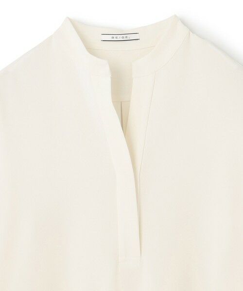 BEIGE, / ベイジ, ロング・マキシ丈ワンピース | 【洗える】RUE / クロスオーバーVネックワンピース | 詳細8