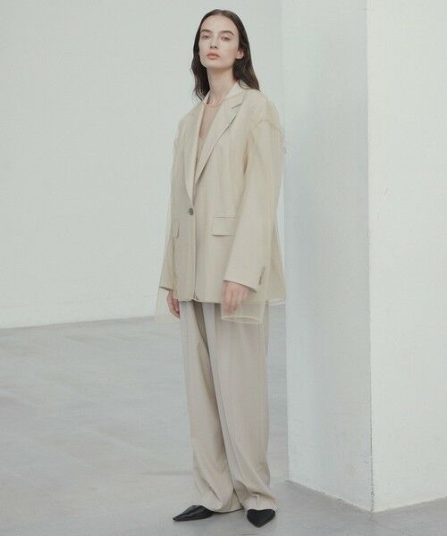 BEIGE, / ベイジ, その他パンツ | 【GISELe 6月号掲載】OREGANO / サマーウールタックワイドパンツ | 詳細7