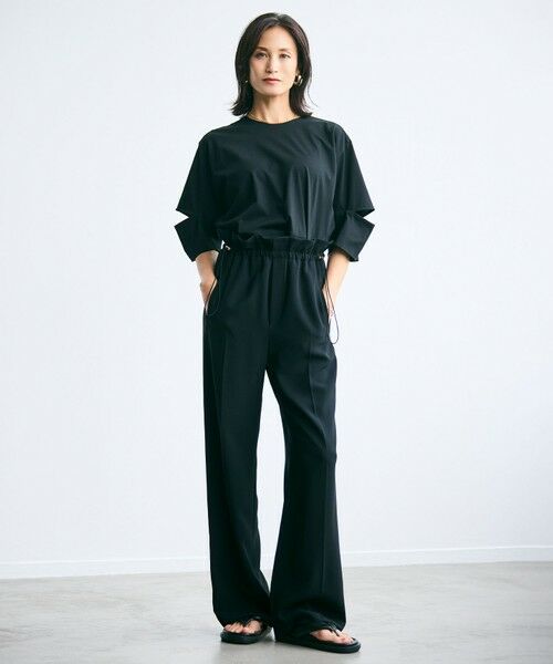 BEIGE, / ベイジ, その他パンツ | 【洗える・STORY 6月号掲載】RUE / ウエストゴムワイドストレートパンツ | 詳細1