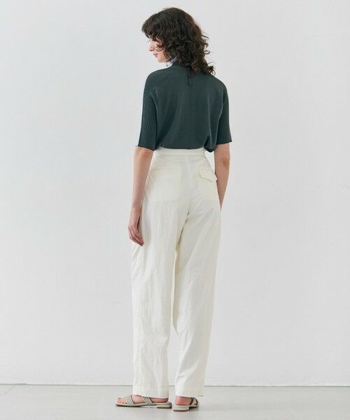BEIGE, / ベイジ, その他パンツ | 【洗える】CROCUS / カービーシルエットタックパンツ | 詳細5