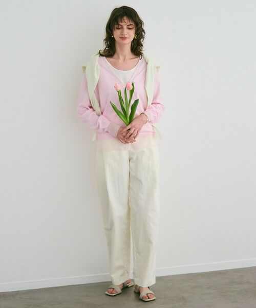 BEIGE, / ベイジ, その他パンツ | 【洗える】CROCUS / カービーシルエットタックパンツ | 詳細7