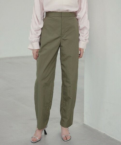BEIGE,/ベイジ, 【洗える】CROCUS / カービーシルエットタックパンツ Khaki 6 BEIGE,/ベイジ, 【洗える】CROCUS / カービーシルエットタックパンツ Khaki 6