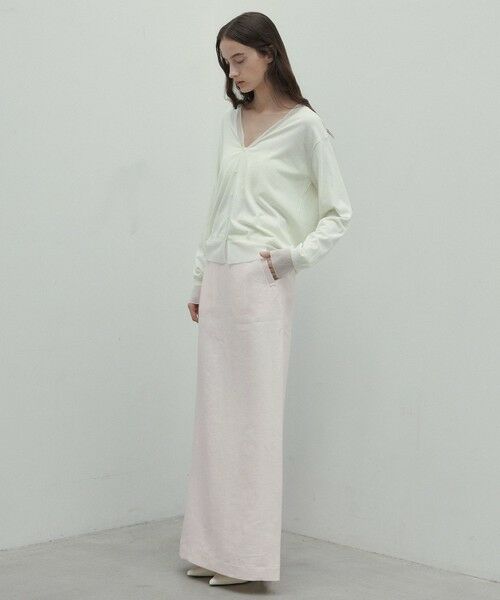BEIGE, / ベイジ, ミニ・ひざ丈スカート | 【Oggi 5月号掲載】CRINUM / Iラインリネンマキシスカート | 詳細14