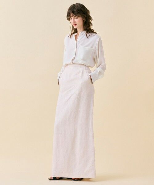 BEIGE, / ベイジ, ミニ・ひざ丈スカート | 【Oggi 5月号掲載】CRINUM / Iラインリネンマキシスカート | 詳細17