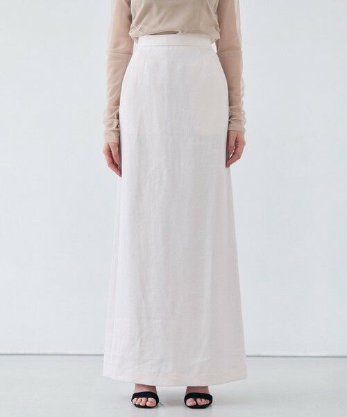 BEIGE,/ベイジ, 【Oggi 5月号掲載】CRINUM / Iラインリネンマキシスカート Light Pink 4 BEIGE,/ベイジ, 【Oggi 5月号掲載】CRINUM / Iラインリネンマキシスカート Light Pink 4