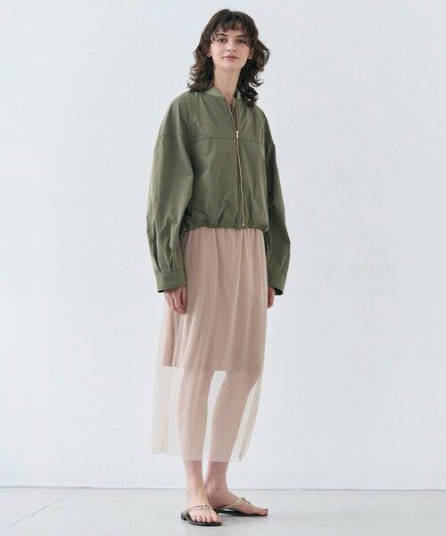 BEIGE, / ベイジ, ミニ・ひざ丈スカート | 【洗える】TAMARIX / ストレッチチュールIラインスカート | 詳細2