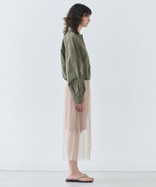 BEIGE, / ベイジ, ミニ・ひざ丈スカート | 【洗える】TAMARIX / ストレッチチュールIラインスカート | 詳細3