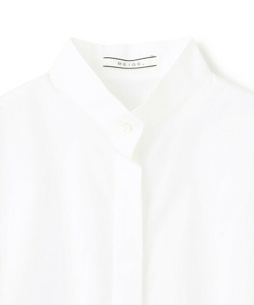 BEIGE, / ベイジ, シャツ・ブラウス | 【洗える】MAGNOLIA / ゴールド釦コットンショート丈ブラウス | 詳細6