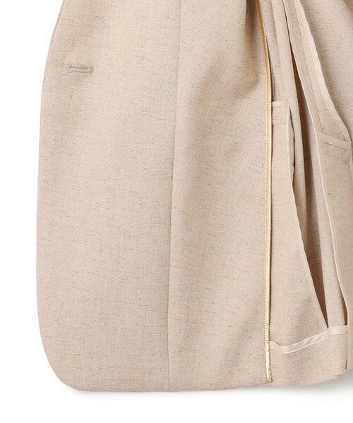 BEIGE, / ベイジ, ノーカラージャケット | 【L-size】CAROLE / リネンライクノーカラーハーフ丈ジャケット | 詳細22
