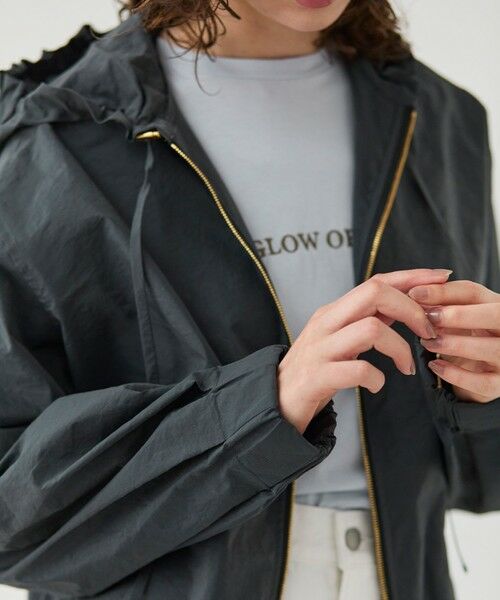 BEIGE, / ベイジ, ブルゾン | 【洗える・Precious 4月号掲載】GAURA / シアーパーカーブルゾン | 詳細5