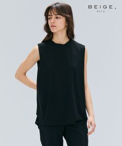 BEIGE, / ベイジ, カットソー | 【BEIGE、ecru/WEB限定・洗える】FINE DRY TOUCH / ねじりデザインコットンノースリーブトップス