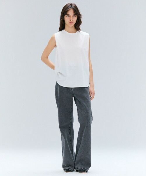 BEIGE, / ベイジ, カットソー | 【BEIGE、ecru/WEB限定・洗える】FINE DRY TOUCH / ねじりデザインコットンノースリーブトップス | 詳細1