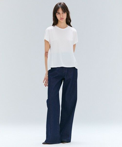 BEIGE, / ベイジ, カットソー | 【BEIGE、ecru/WEB限定・洗える】FINE DRY TOUCH / ねじりデザインコットンクルーネックTシャツ | 詳細1