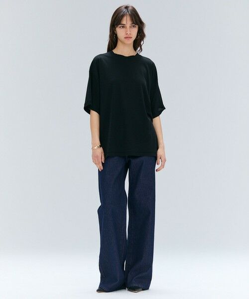 BEIGE, / ベイジ, カットソー | 【BEIGE、ecru/WEB限定・洗える】FINE DRY TOUCH / ねじりデザインコットンオーバーサイズTシャツ | 詳細2