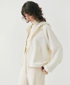 BEIGE, / ベイジ, カットソー | 【洗える】BROOM / スウェット風オーバーサイズドロストパーカー