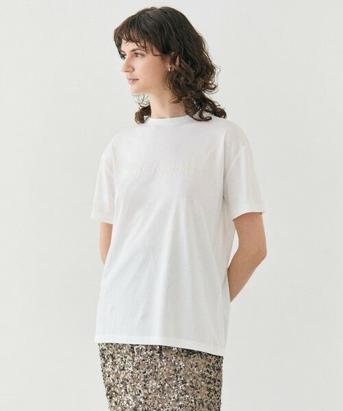 BEIGE,/ベイジ, 【洗える】CASSIA / オリジナルロゴTシャツ White 32 BEIGE,/ベイジ, 【洗える】CASSIA / オリジナルロゴTシャツ White 32