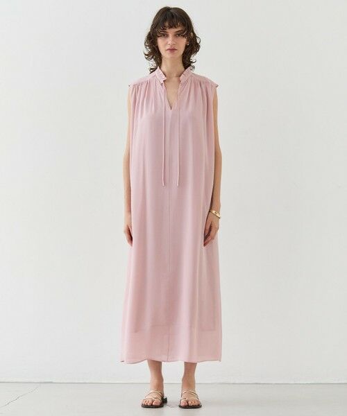 BEIGE, / ベイジ, ドレス | 【洗える】MUSCARI / ソフトシルクスキッパードレス | 詳細1