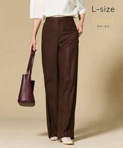 BEIGE, / ベイジ, その他パンツ | CAROLE / リネンライクフルレングスワイドパンツ