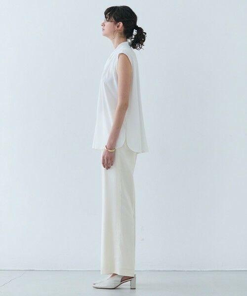 BEIGE, / ベイジ, その他パンツ | CAROLE / リネンライクフルレングスワイドパンツ | 詳細3