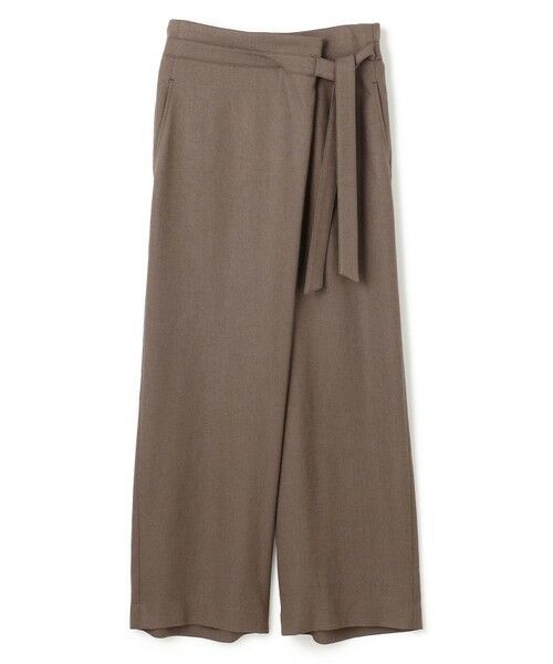 BEIGE, / ベイジ, その他パンツ | 【L-size】CAROLE / リネンライクラップワイドパンツ | 詳細6