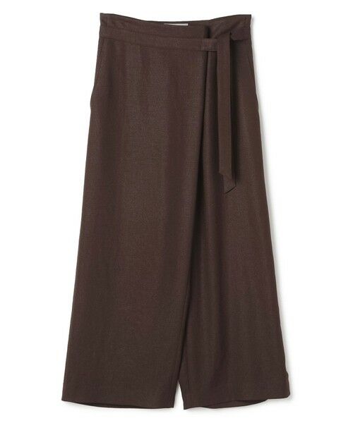 BEIGE, / ベイジ, その他パンツ | 【L-size】CAROLE / リネンライクラップワイドパンツ | 詳細21