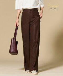 BEIGE, / ベイジ, その他パンツ | CAROLE / リネンライクフルレングスワイドパンツ