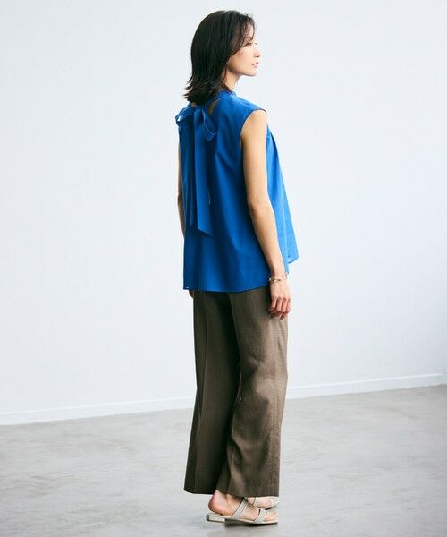 BEIGE, / ベイジ, その他パンツ | 【洗える】CAROLE / リネンライクフルレングスワイドパンツ | 詳細4