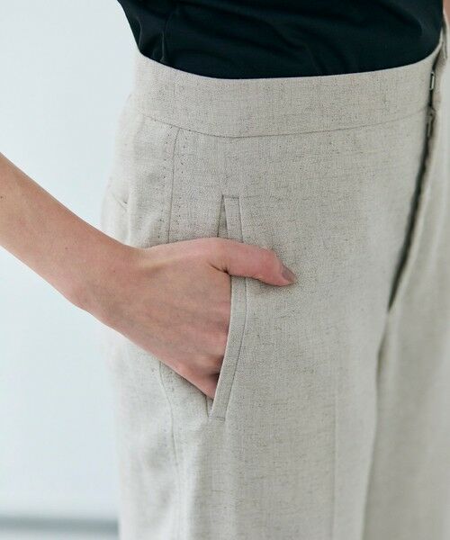 BEIGE, / ベイジ, その他パンツ | 【洗える】CAROLE / リネンライクフルレングスワイドパンツ | 詳細8