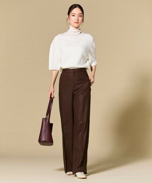 BEIGE, / ベイジ, その他パンツ | CAROLE / リネンライクフルレングスワイドパンツ | 詳細24