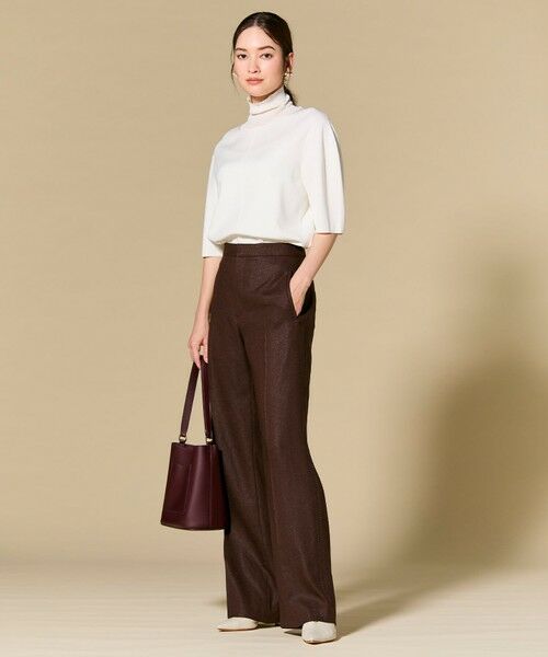 BEIGE, / ベイジ, その他パンツ | CAROLE / リネンライクフルレングスワイドパンツ | 詳細25