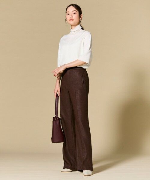 BEIGE, / ベイジ, その他パンツ | CAROLE / リネンライクフルレングスワイドパンツ | 詳細27