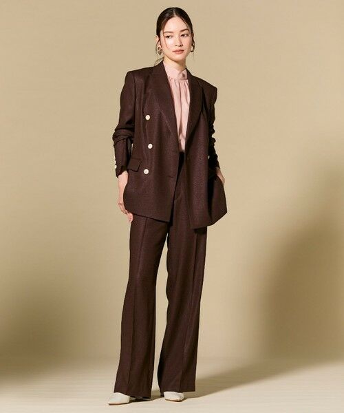 BEIGE, / ベイジ, その他パンツ | CAROLE / リネンライクフルレングスワイドパンツ | 詳細28