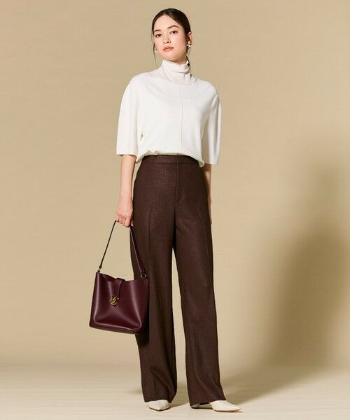 BEIGE, / ベイジ, その他パンツ | CAROLE / リネンライクフルレングスワイドパンツ | 詳細20