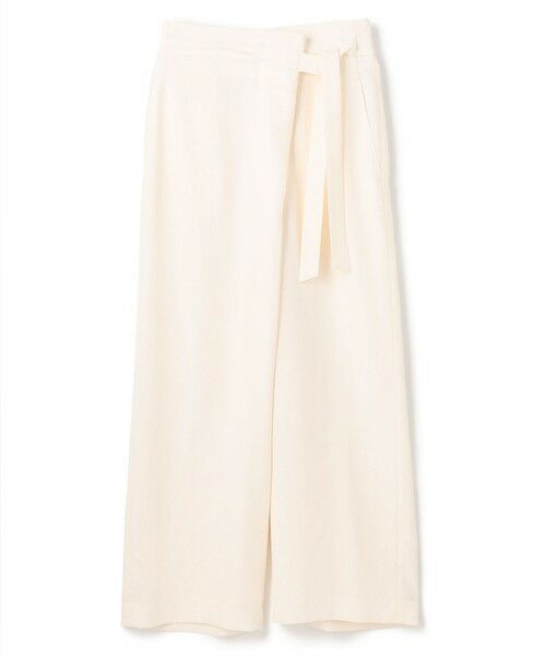 BEIGE, / ベイジ, その他パンツ | CAROLE / リネンライクラップワイドパンツ | 詳細3