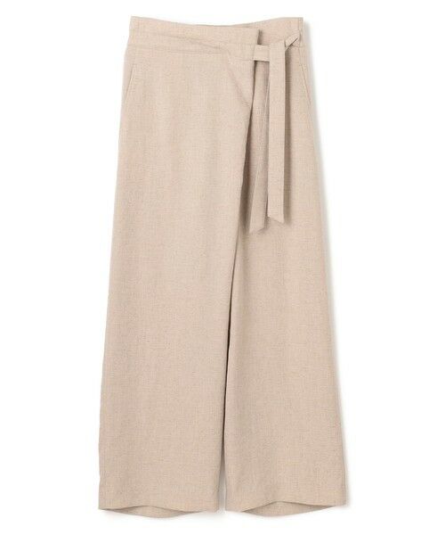 BEIGE, / ベイジ, その他パンツ | 【洗える】CAROLE / リネンライクラップワイドパンツ | 詳細12