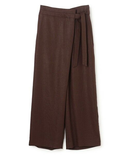 BEIGE, / ベイジ, その他パンツ | CAROLE / リネンライクラップワイドパンツ | 詳細20