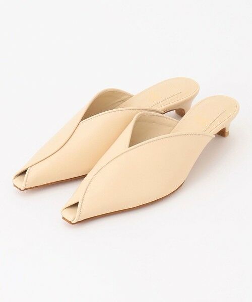 BEIGE,/ベイジ, 【一部店舗限定】HENRI EN VARGO / IPINA オープントゥパンプス Ecru 24 BEIGE,/ベイジ, 【一部店舗限定】HENRI EN VARGO / IPINA オープントゥパンプス Ecru 24