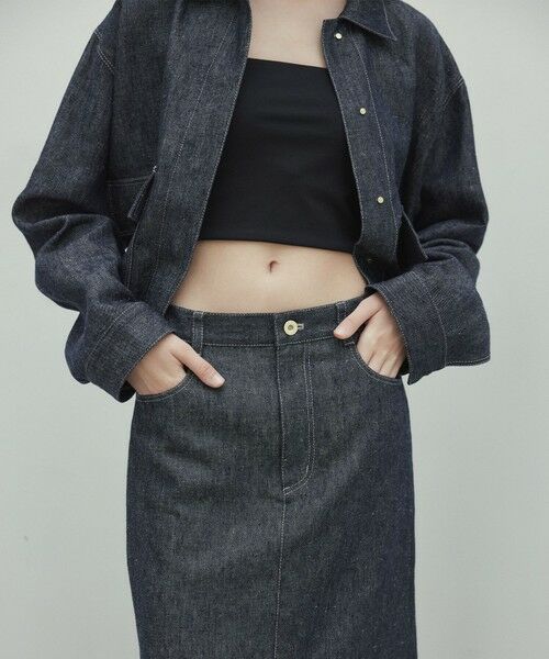 BEIGE, / ベイジ, ミニ・ひざ丈スカート | 【洗える】CUPHEA / Iラインロングスカート | 詳細5